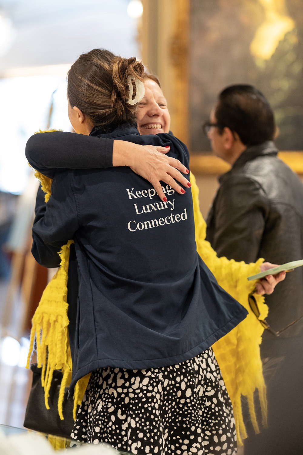 Guests connecting at a Private Luxury event